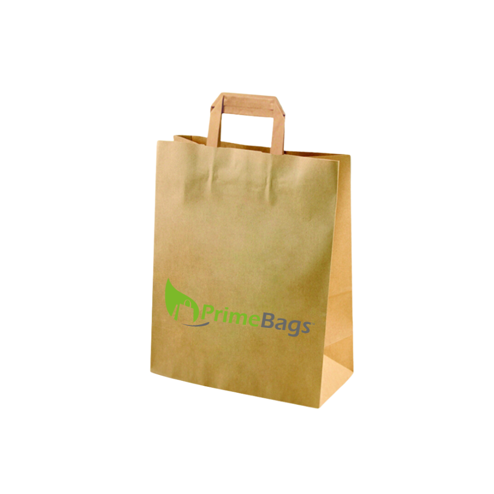 Made to Order Paper Shopping Bags with Flat Handles Made to Order Paper Shopping Bags with Flat Handles